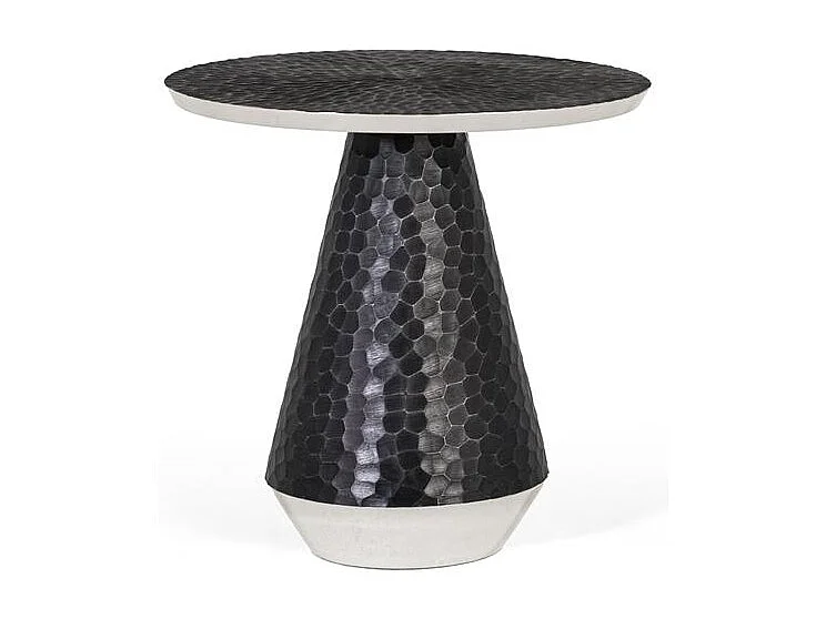 Table basse ronde en aluminium