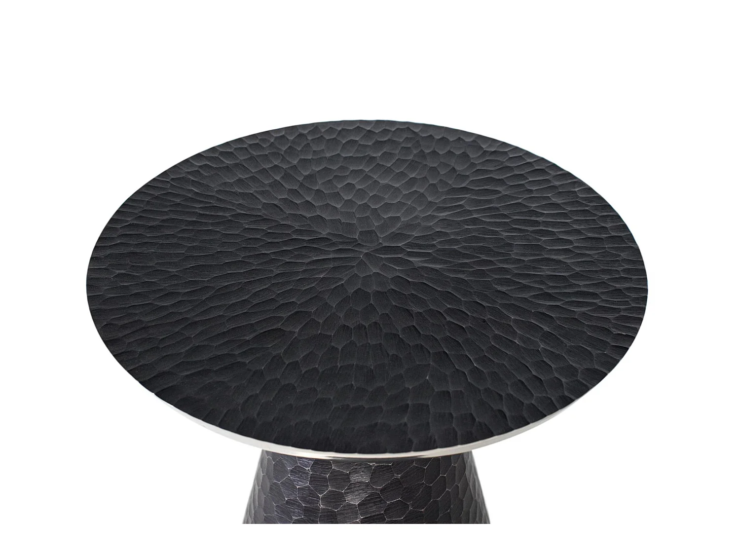 Tables basses en aluminium 50 cm, style industriel moderne - 49 x 50 x 50 cm