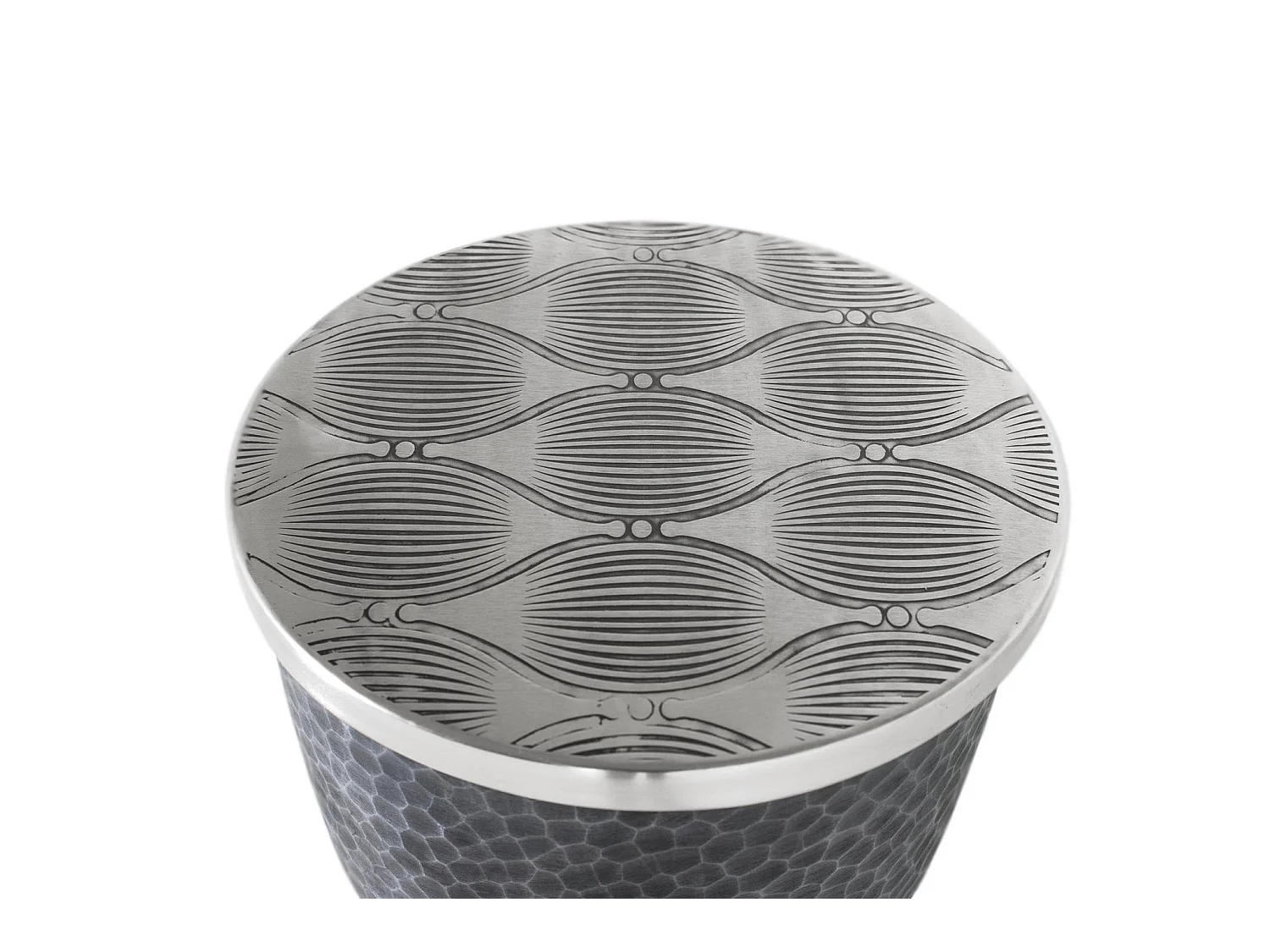 Tables basses en aluminium 46 cm, style industriel moderne - 51 x 46 x 46 cm