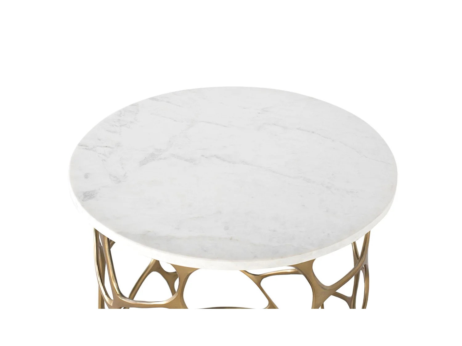 Tables basses en marbre 50 cm, style contemporain moderne - 55 x 50 x 50 cm