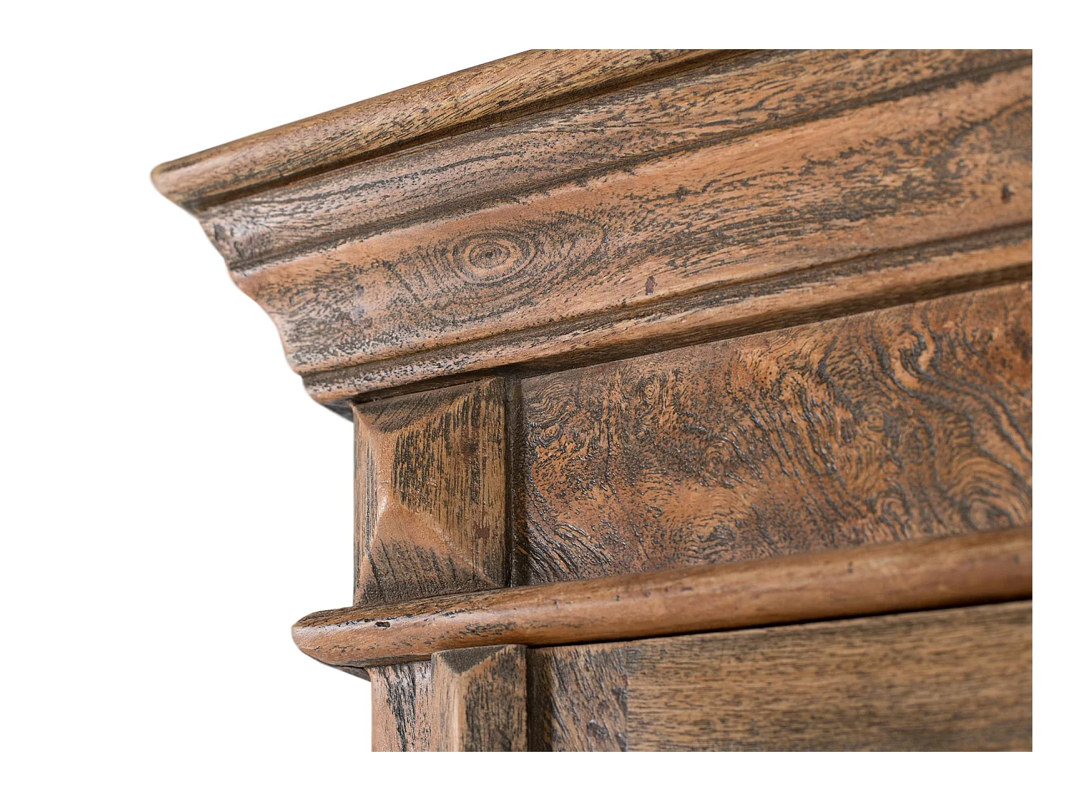 Meuble bar avec porte d'entrée en bois de manguier