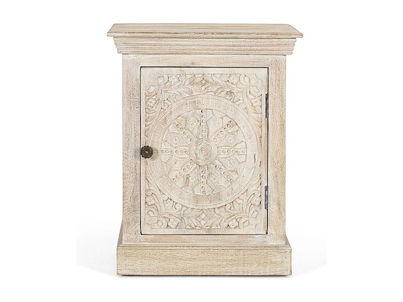 Petite table en bois de manguier finition sable