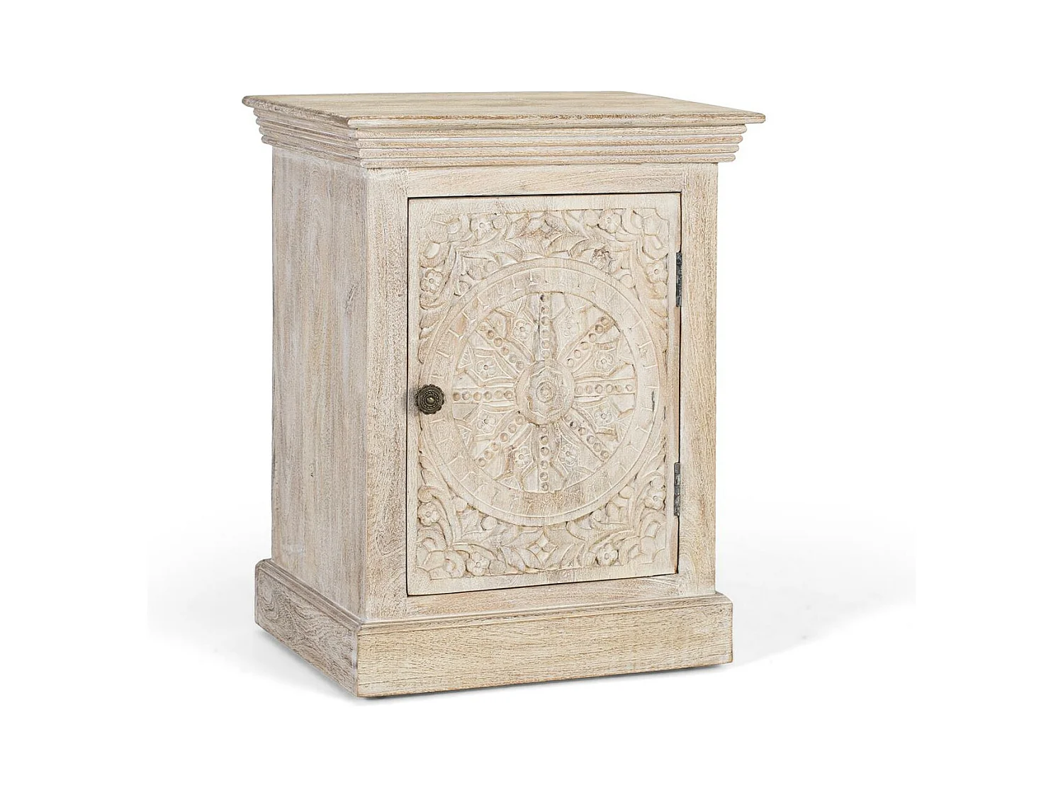 Petite table en bois de manguier finition sable