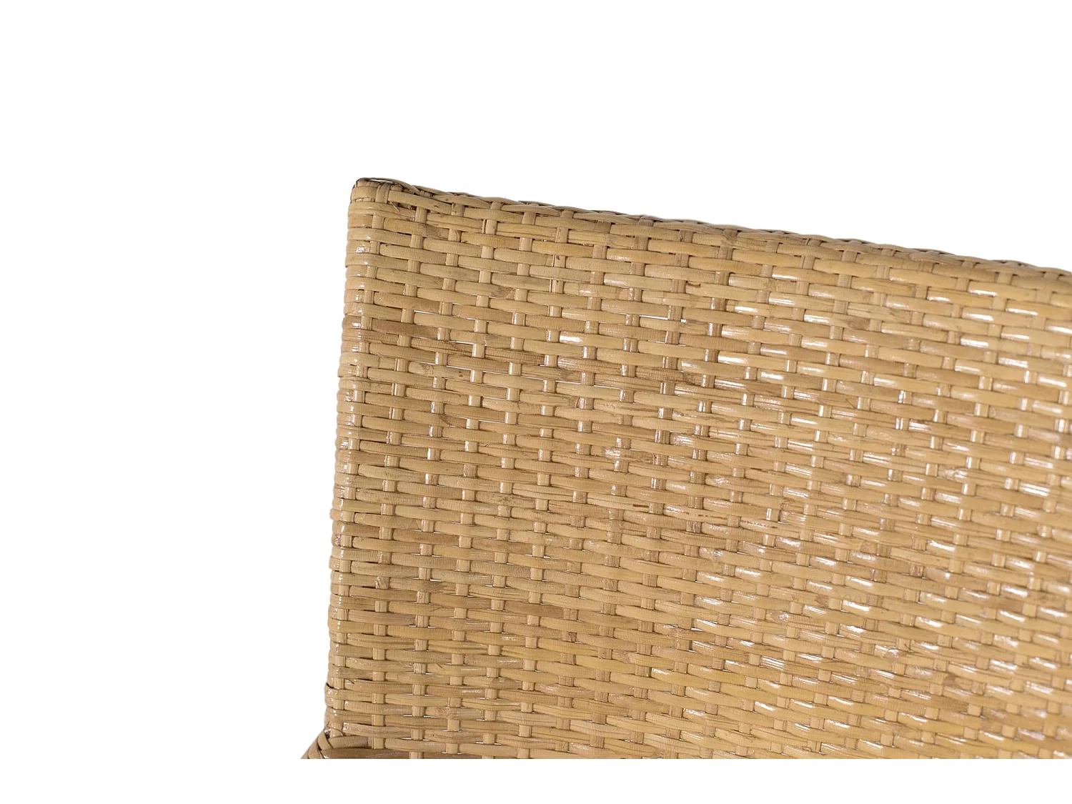 Set di due sedie realizzate con struttura in rattan e bambù