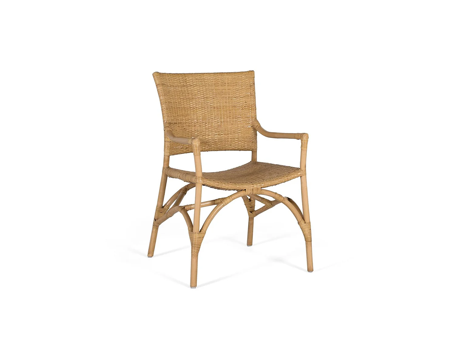 Fauteuil en rotin 54 cm style méditerranéen - 85 x 54 x 54