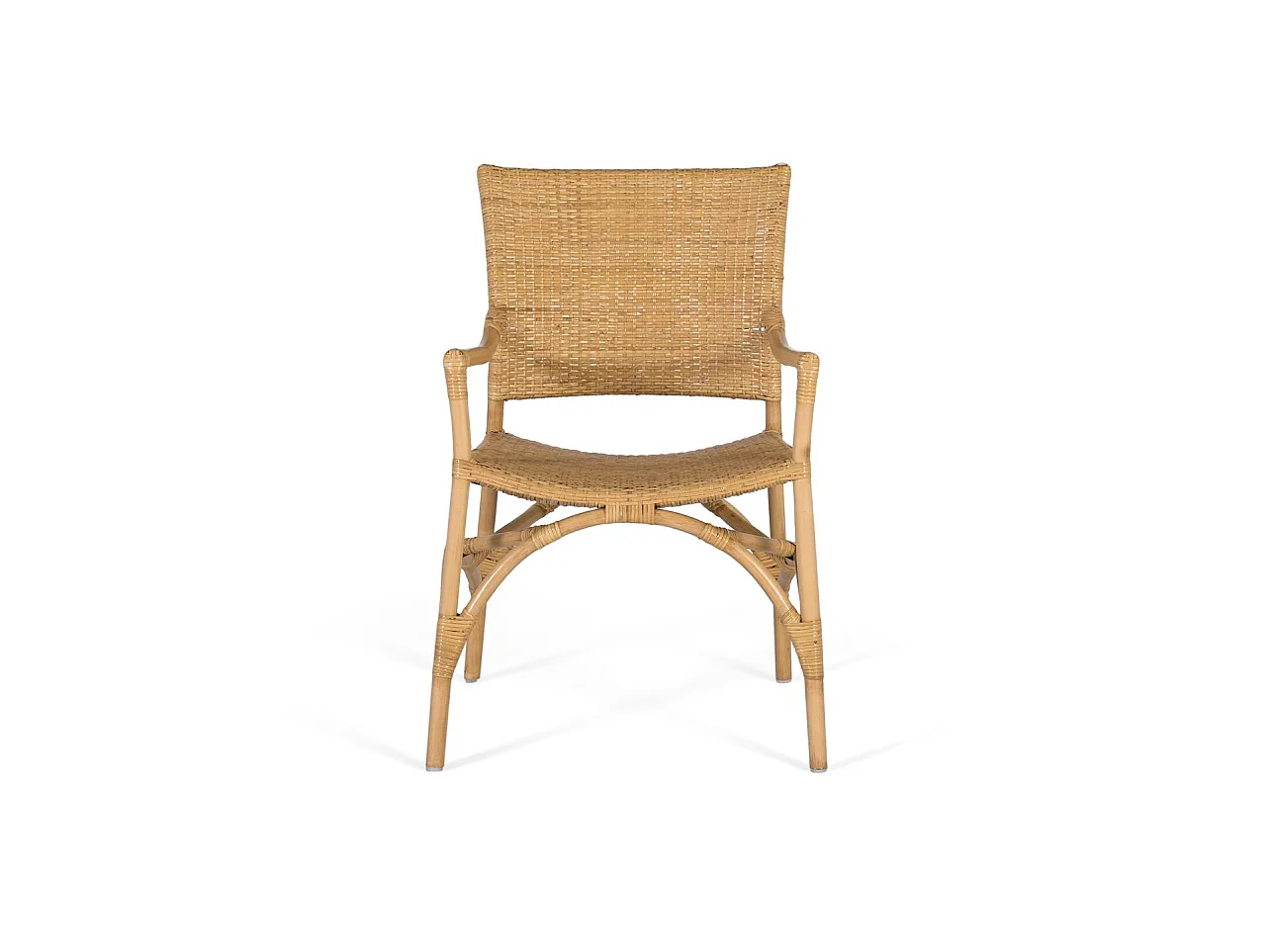 Fauteuil en rotin 54 cm style méditerranéen - 85 x 54 x 54