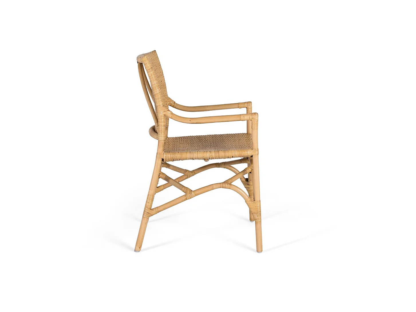 Fauteuil en rotin 54 cm style méditerranéen - 85 x 54 x 54