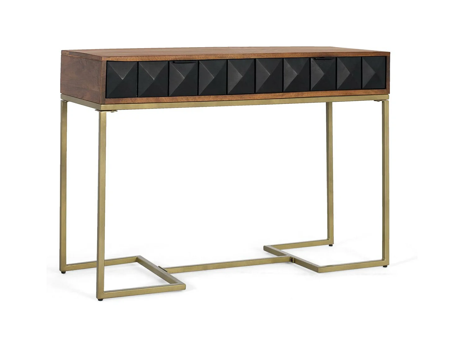 Konsola wykonana z drewna mango i konstrukcji żelaznej