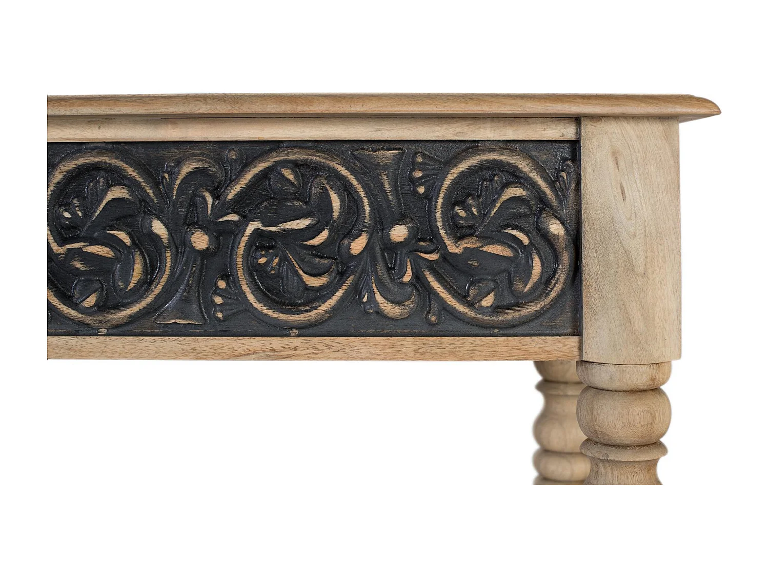 Console en bois de manguier au design artisanal