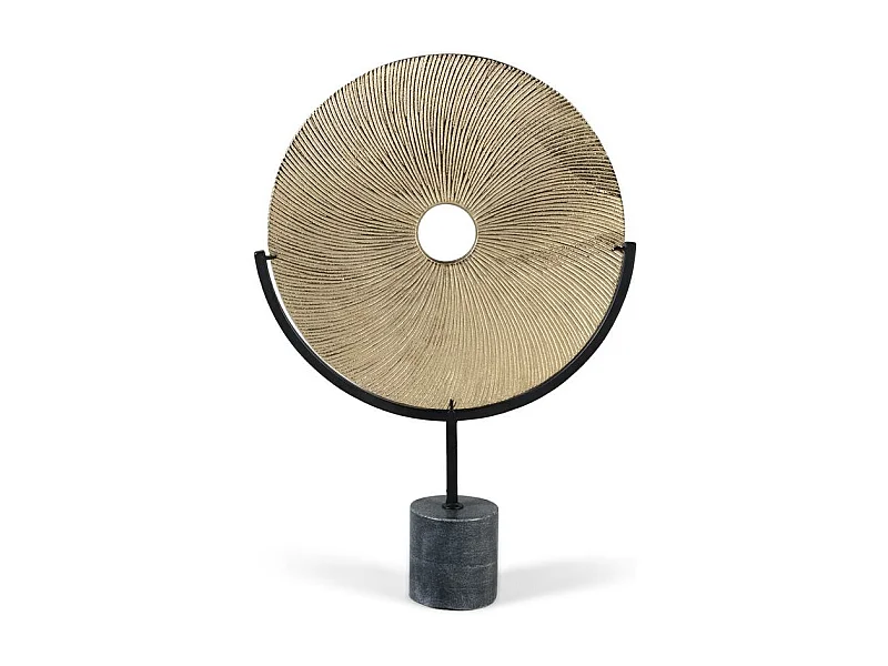 Sculpture décorative en aluminium et fer