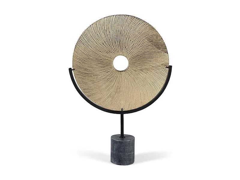 Sculpture décorative en aluminium et fer