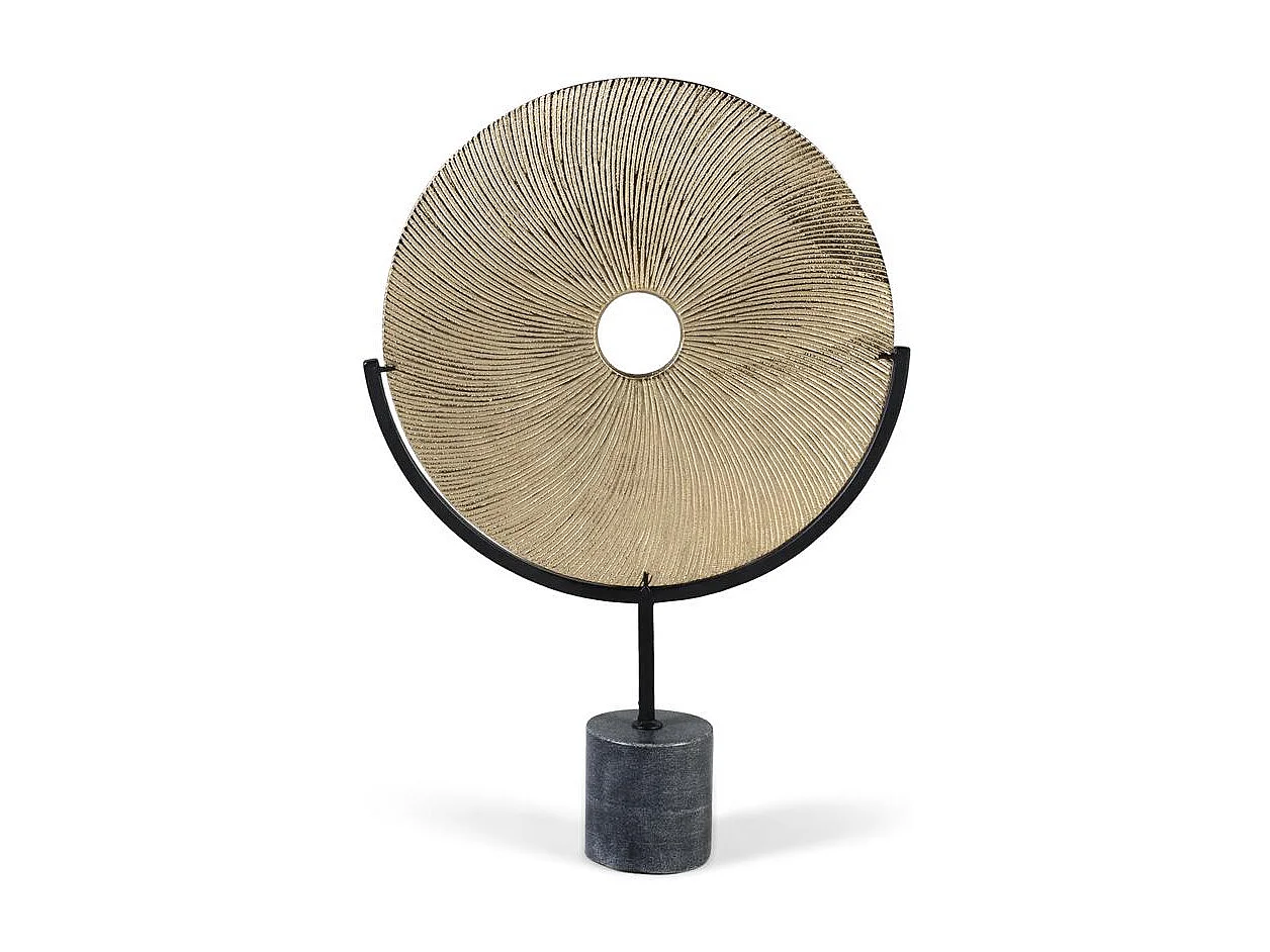 Sculpture décorative en aluminium et fer