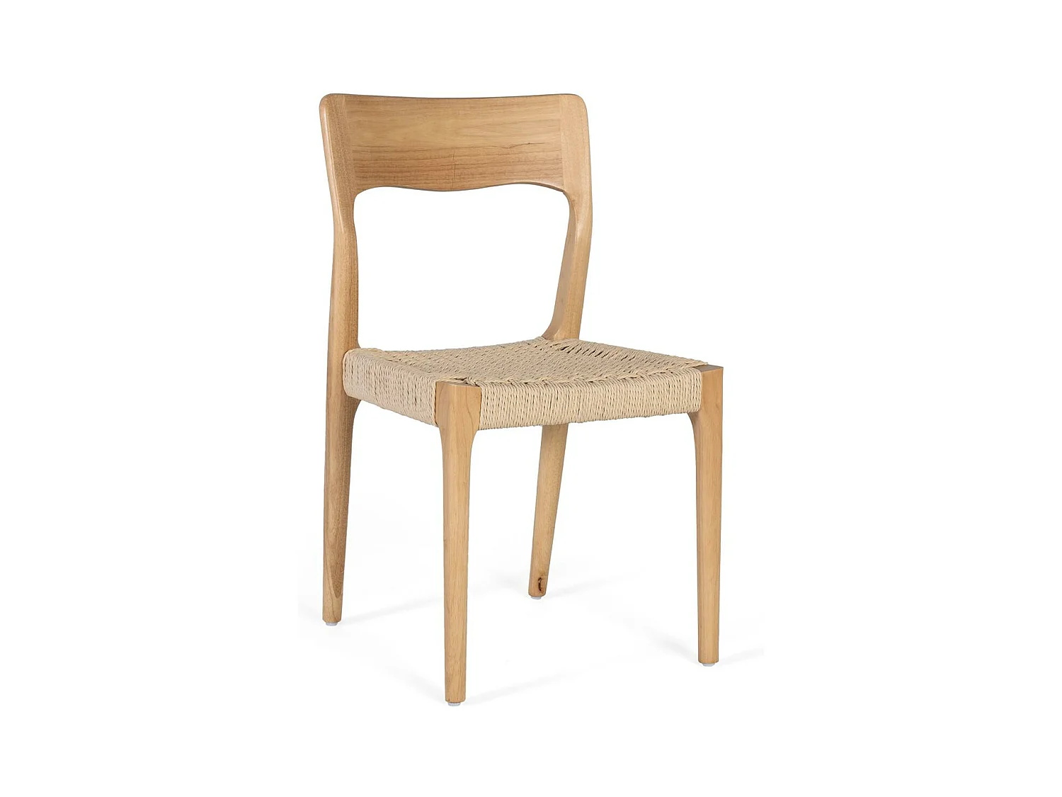 Ensemble de 2 chaises en bois d'hévéa