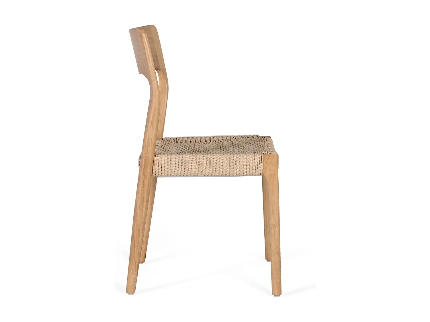 2er-Set Stühle aus Gummibaumholz.