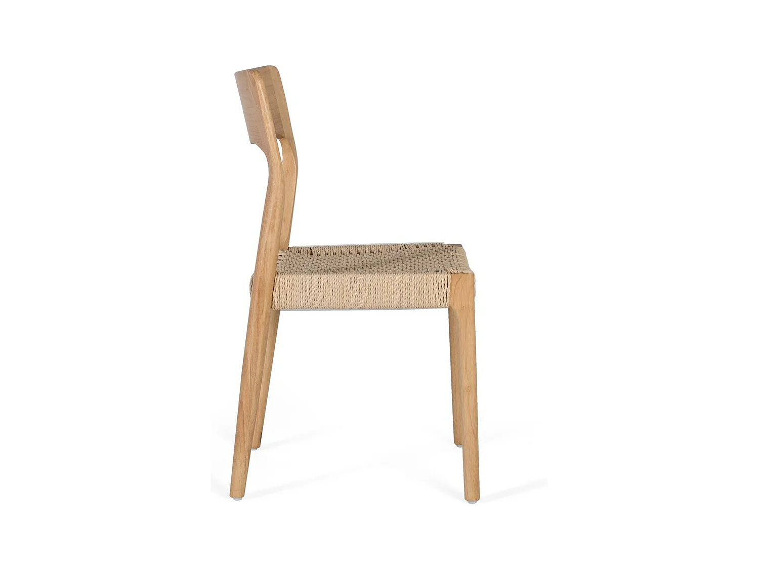 Set van 2 stoelen met armleuningen van rubberhout