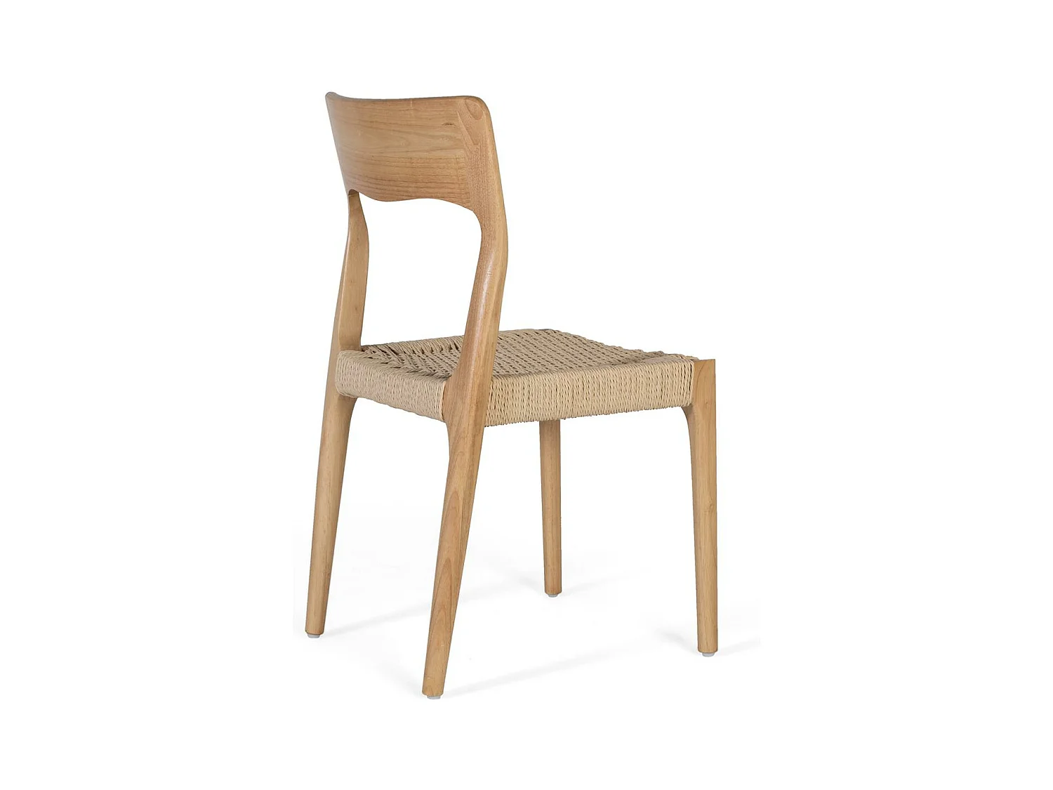 Set van 2 stoelen met armleuningen van rubberhout