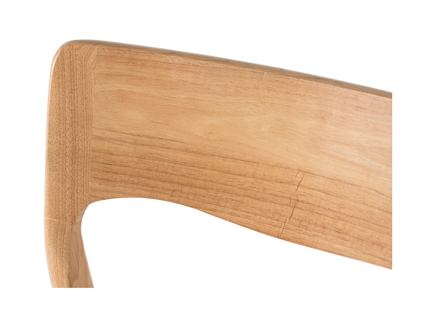 Set van 2 stoelen met armleuningen van rubberhout