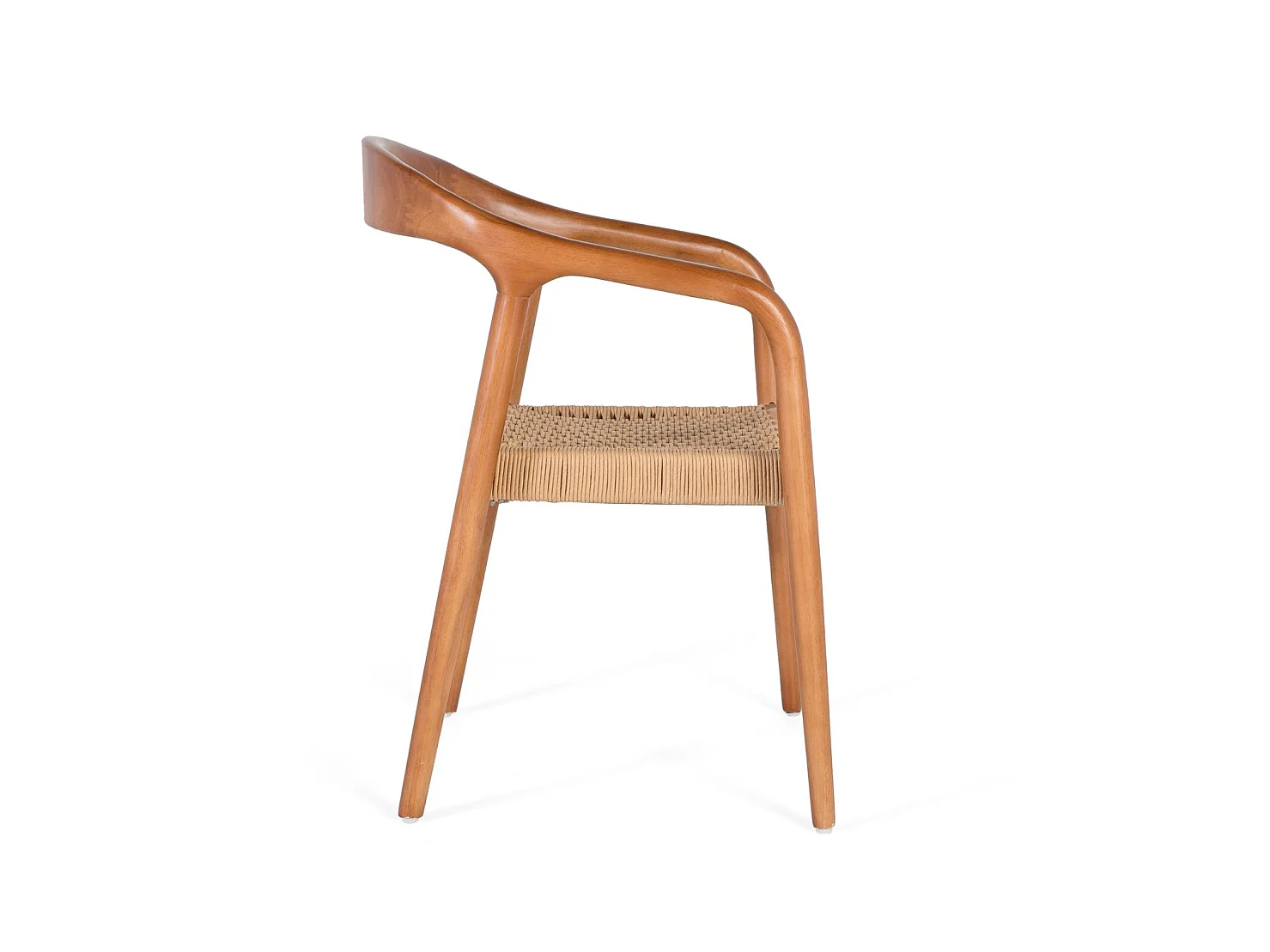 Ensemble de 2 chaises avec accoudoirs en bois d'hévéa