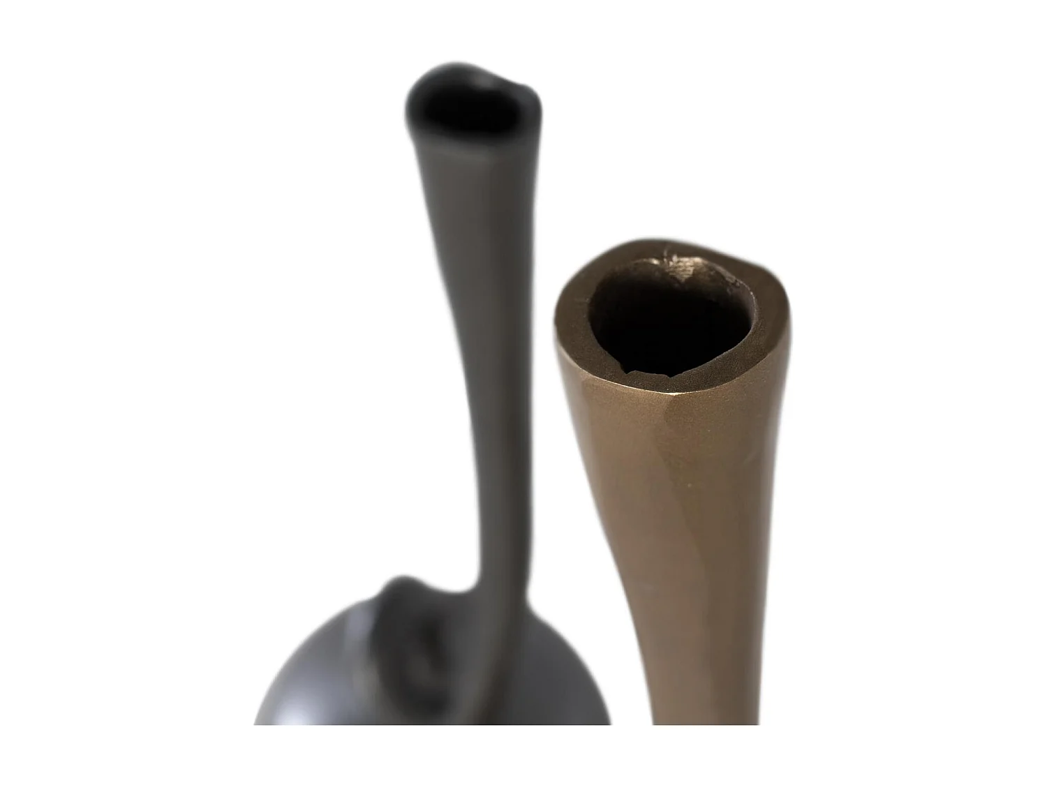 Set de 2 jarrones en aluminio