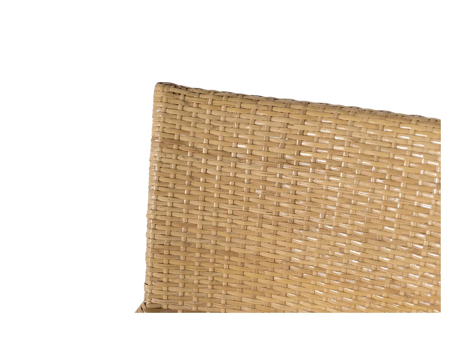 Ensemble de deux chaises en rotin et structure en bambou