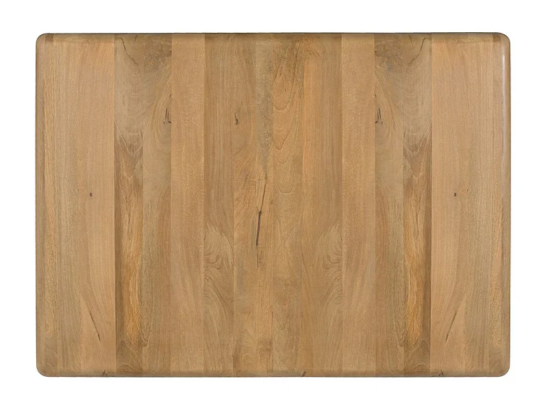 Zagłówek wykonany z drewna mango z półokrągłymi krawędziami