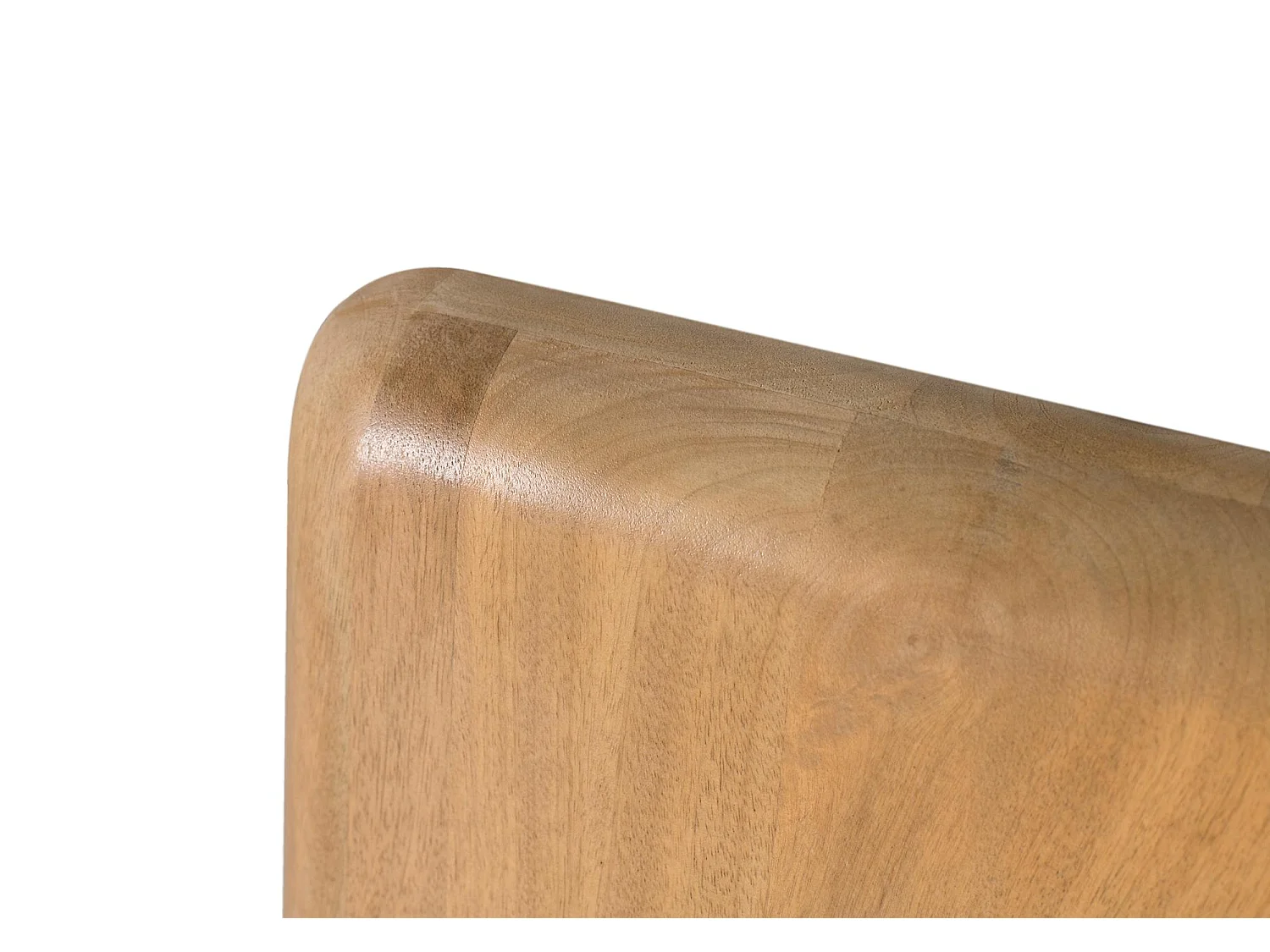 Lampa z drewna manguier z półokrągłymi krawędziami