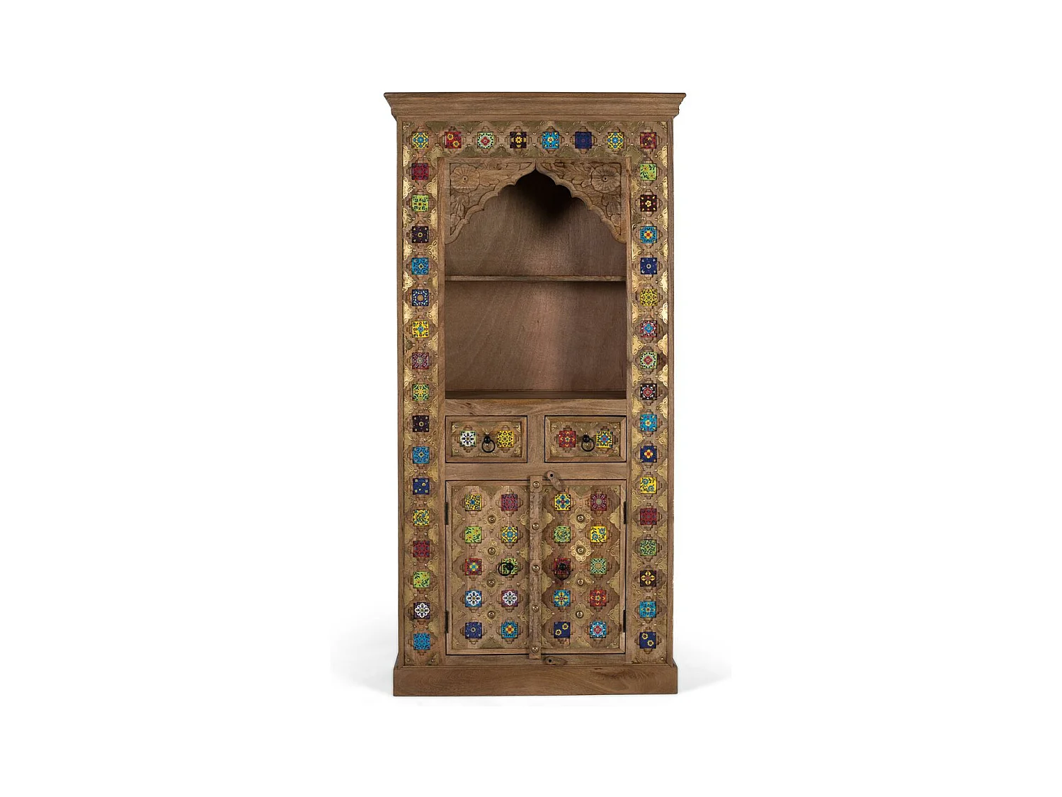 Étagère en bois de manguier au design artisanal unique