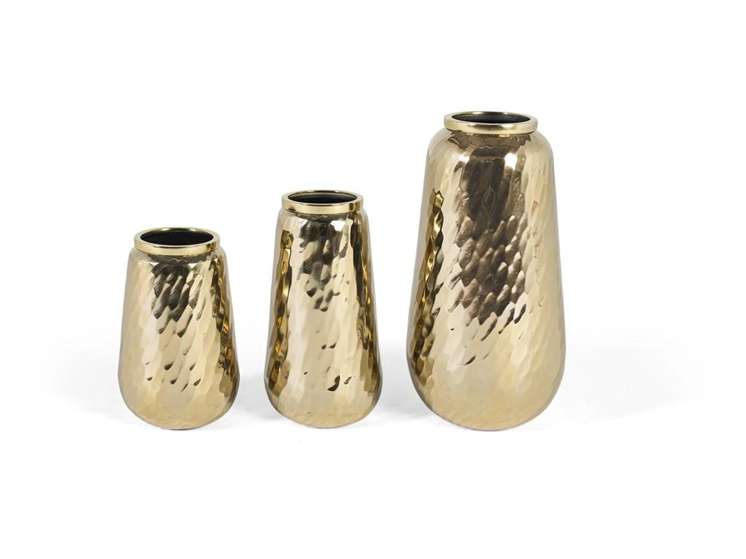 Decorazione in metallo grande 20 cm, media 16 cm, piccola 16 cm, stile moderno - 42x20x20