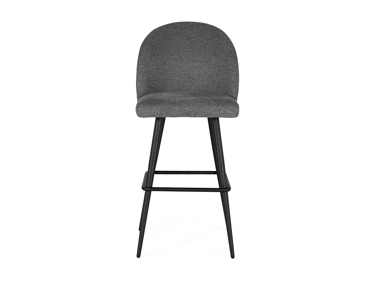 Ensemble de deux tabourets recouverts de tissu et rembourrés