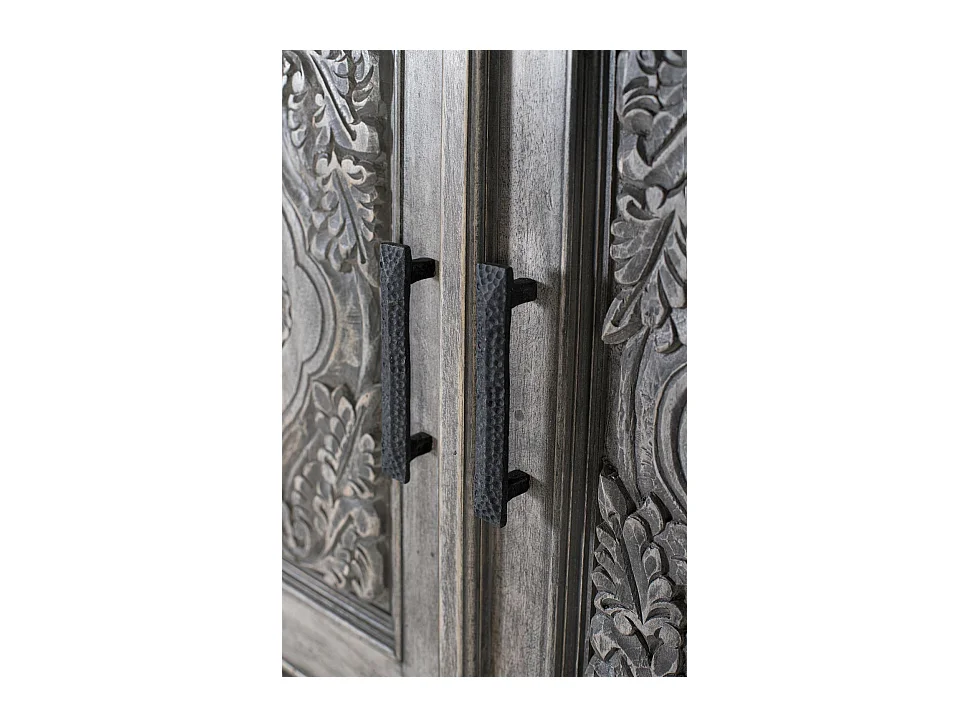 Massief mangohouten kledingkast met veel ruimte