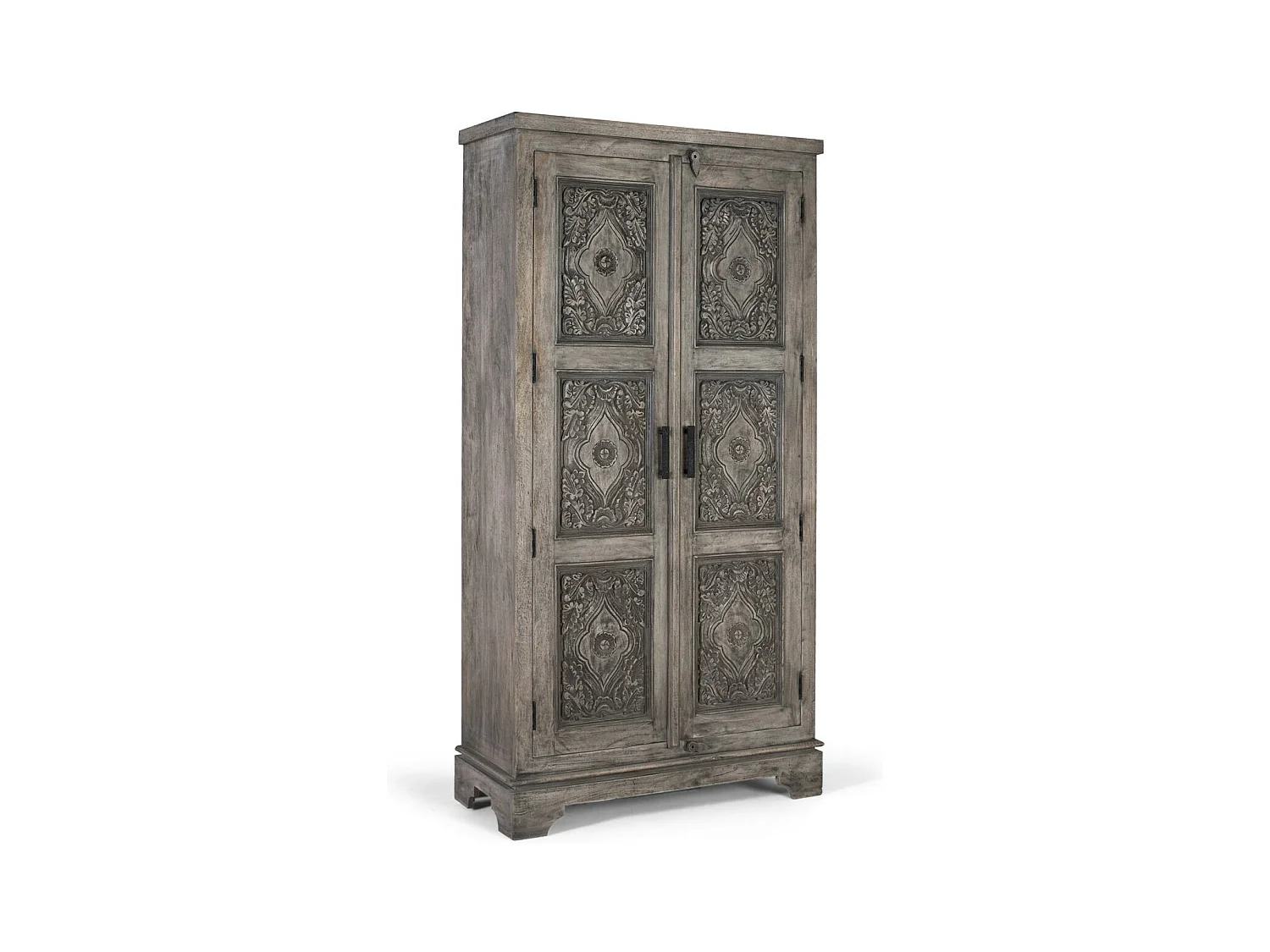Armoire en bois de manguier massif avec beaucoup d'espace