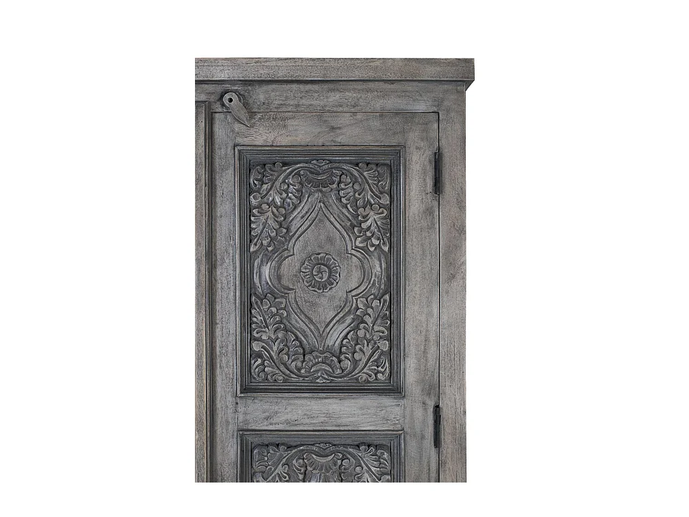 Armoire en bois de manguier massif avec beaucoup d'espace