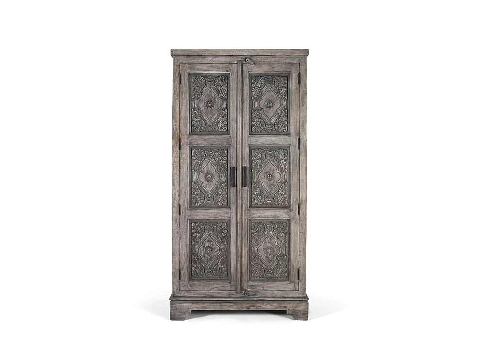 Armoire en bois de manguier massif avec beaucoup d'espace