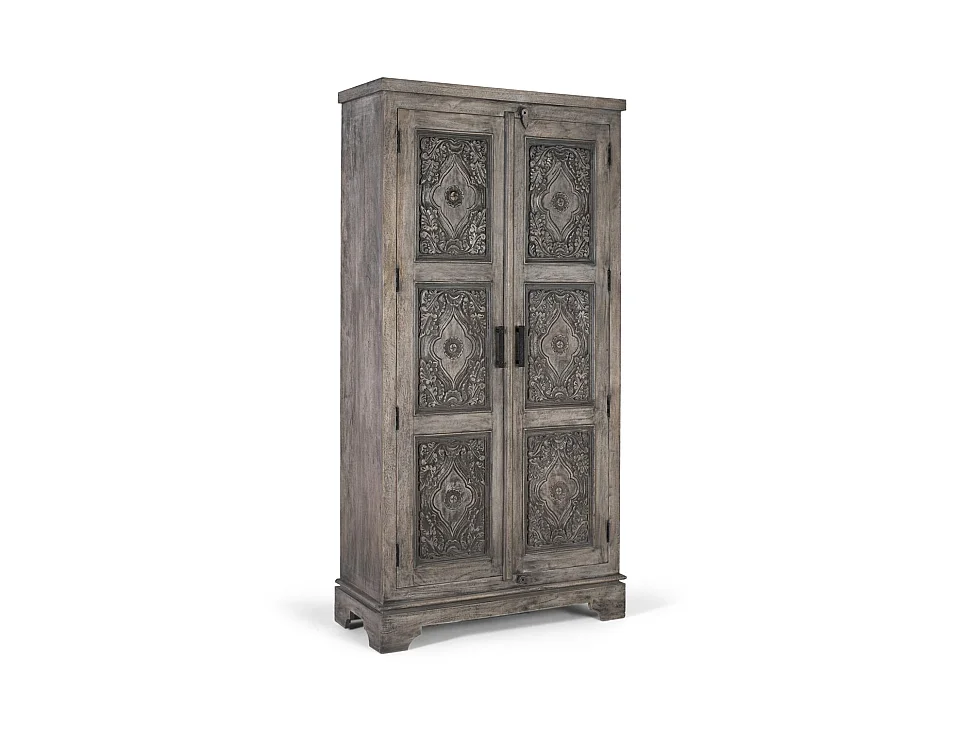 Armoire en bois de manguier massif avec beaucoup d'espace