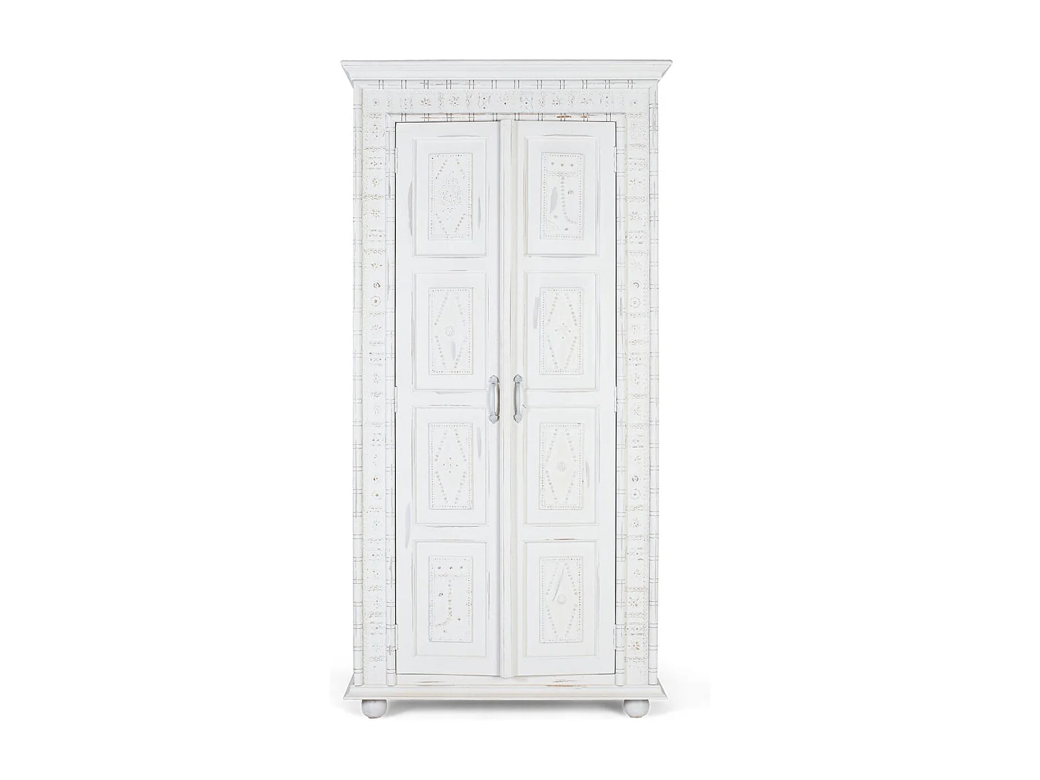 Armoire 2 portes fabriquée à la main en bois de manguier