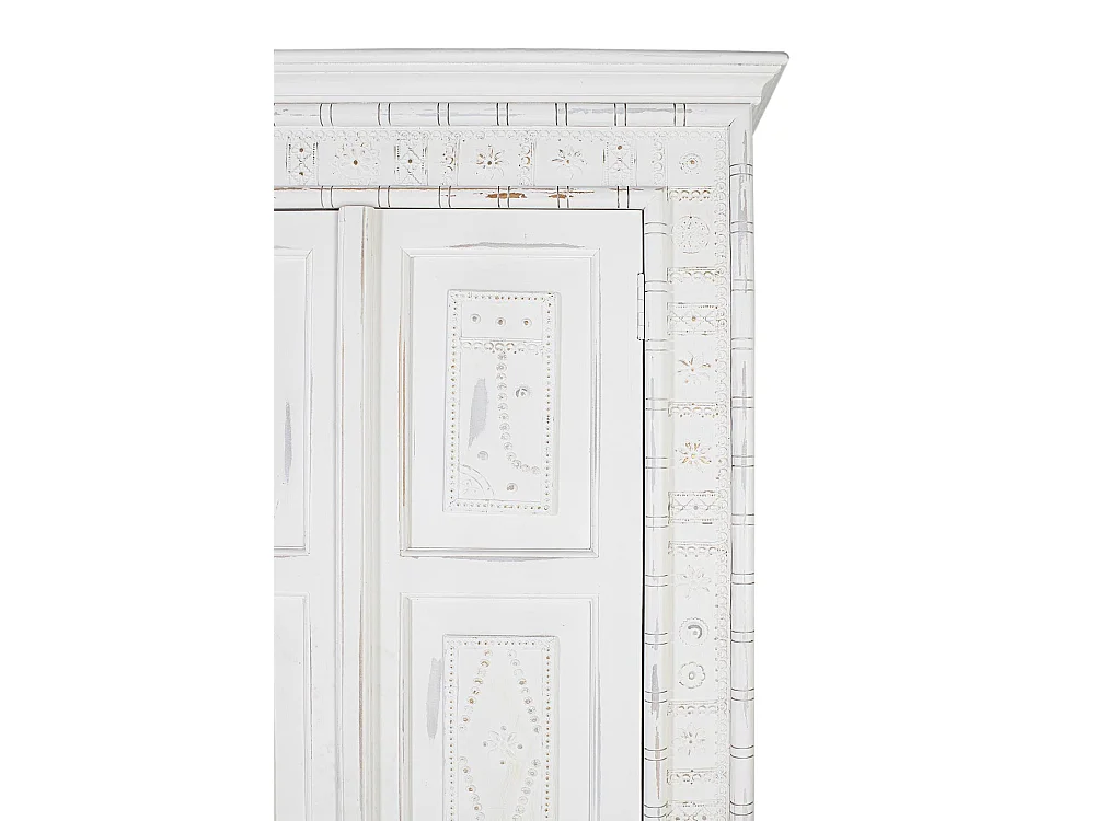 Armoire 2 portes fabriquée à la main en bois de manguier