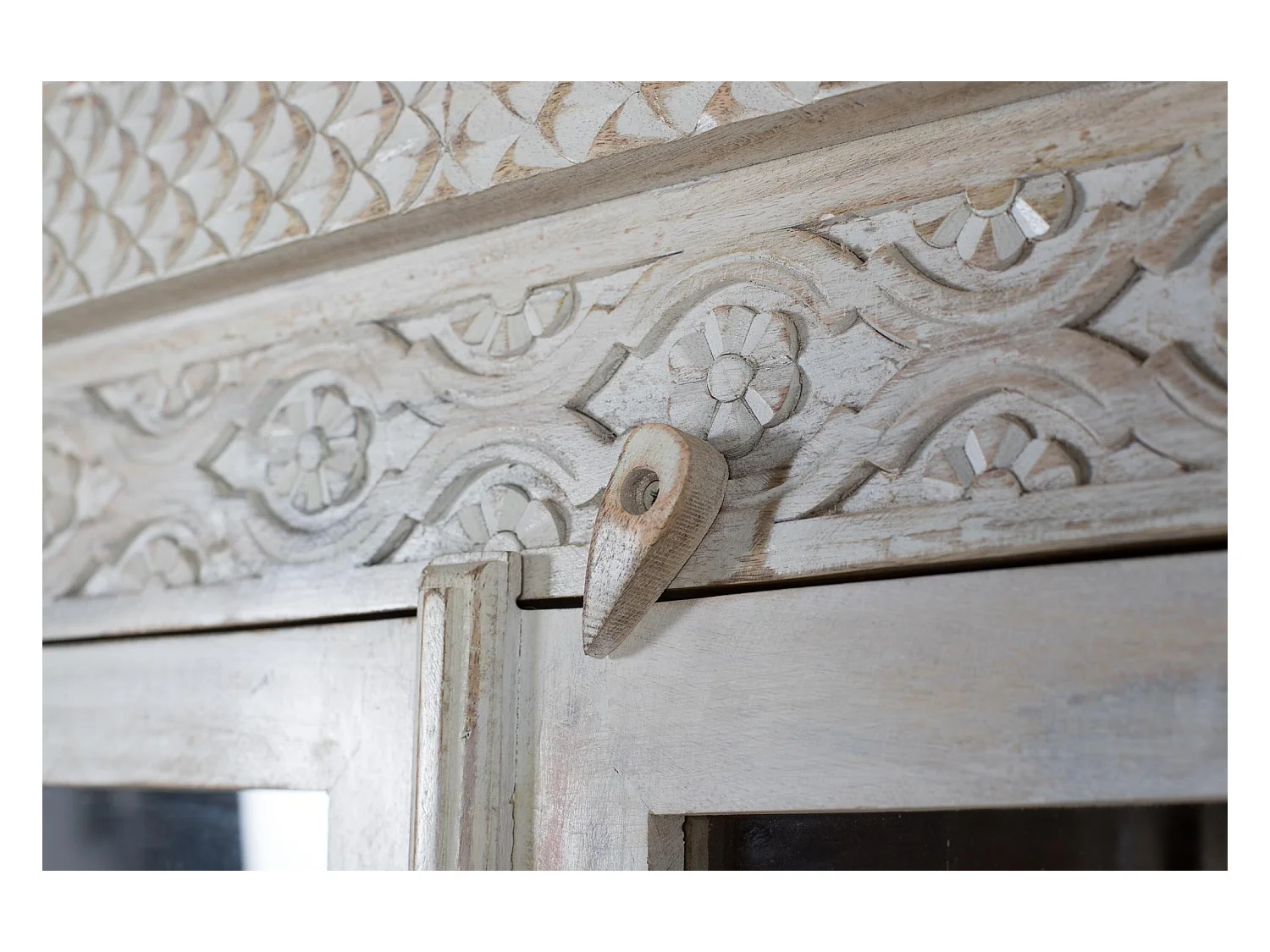 Armoire 2 portes en bois de manguier