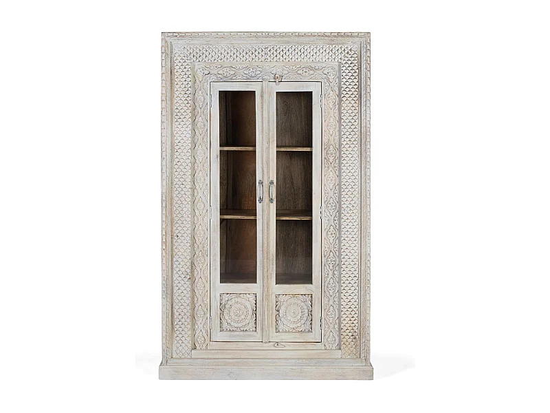 Armoire 2 portes en bois de manguier