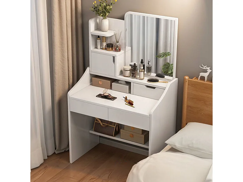 Kaptafel spiegel, wit, Scandinavisch