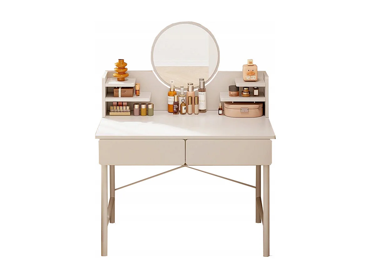 Coiffeuse, avec miroir, blanc, scandinave