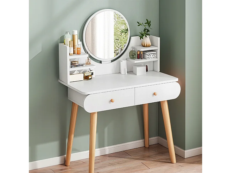 Kaptafel spiegel, wit, Scandinavisch