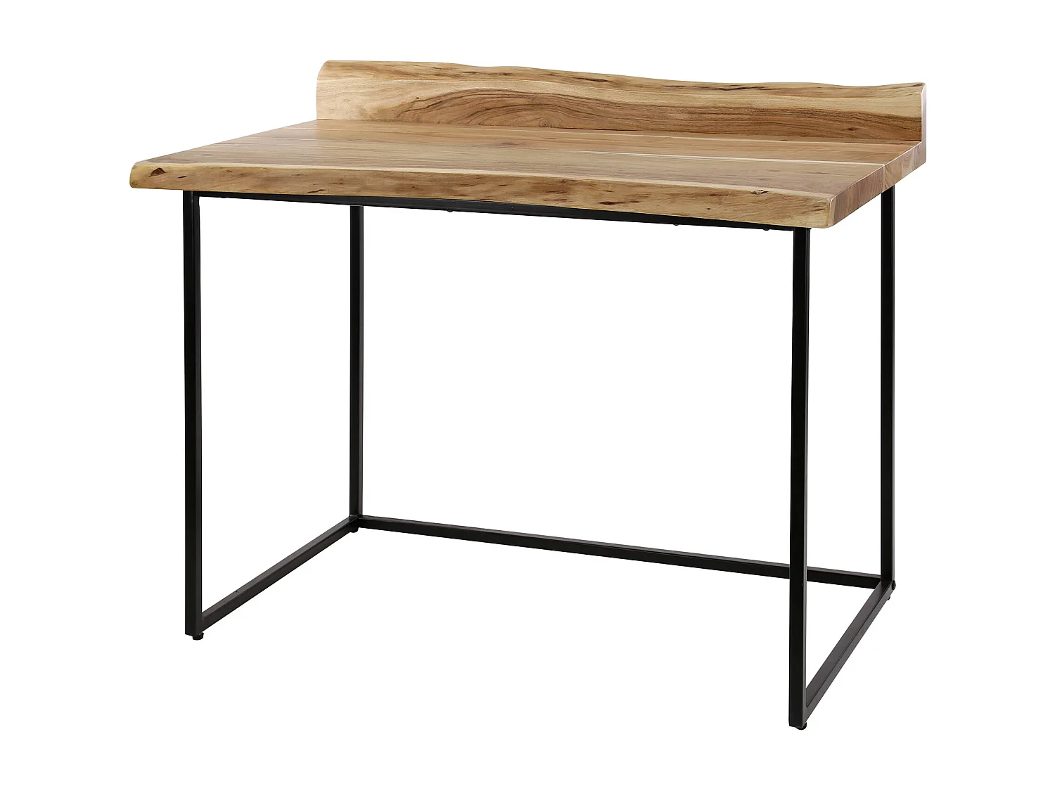 Bureau Live Edge - 110x60x76 - Hout - Metaal Onderstel - Bruin