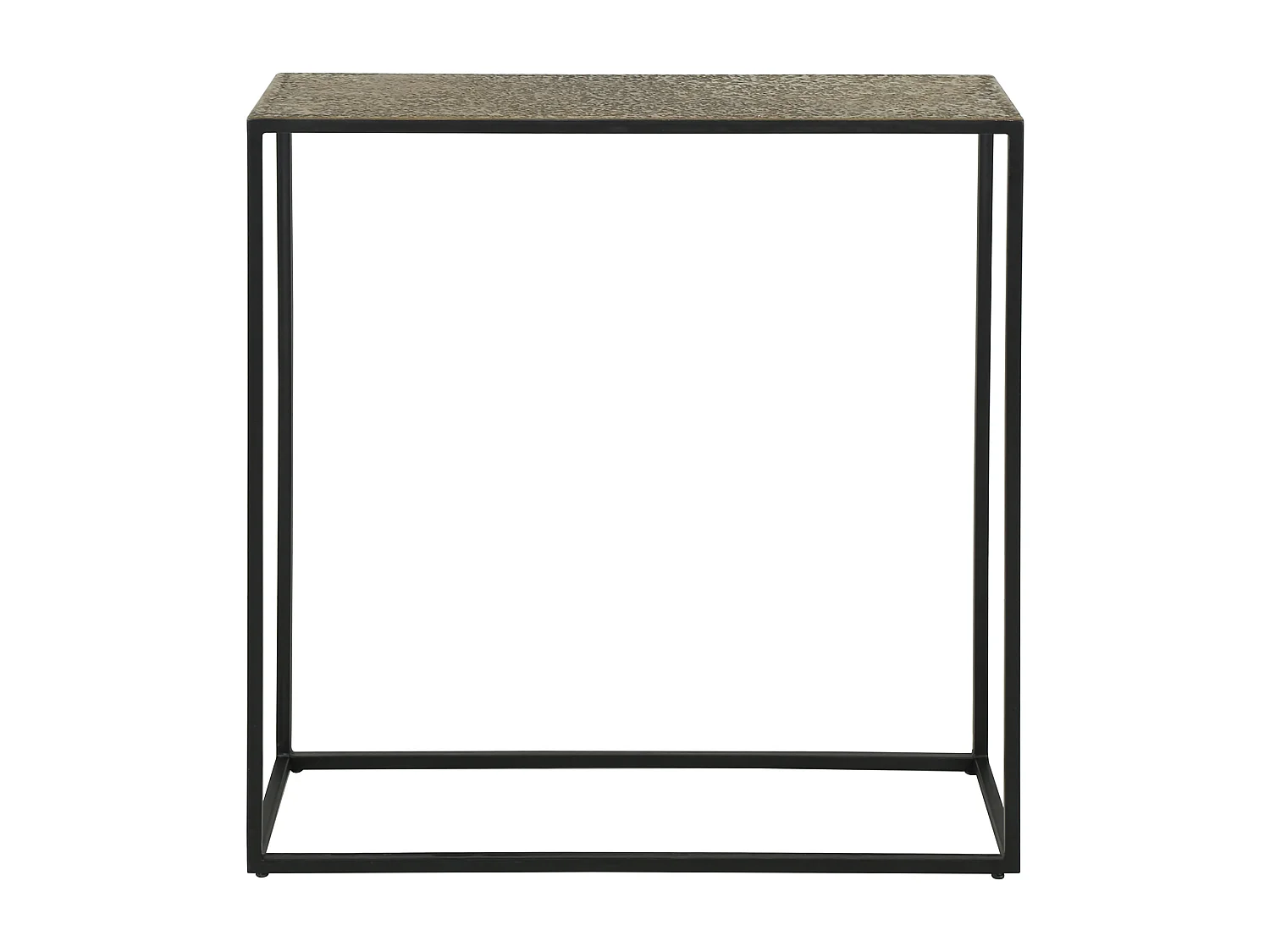 Table d'entrée en fer métallique - Bronze antique