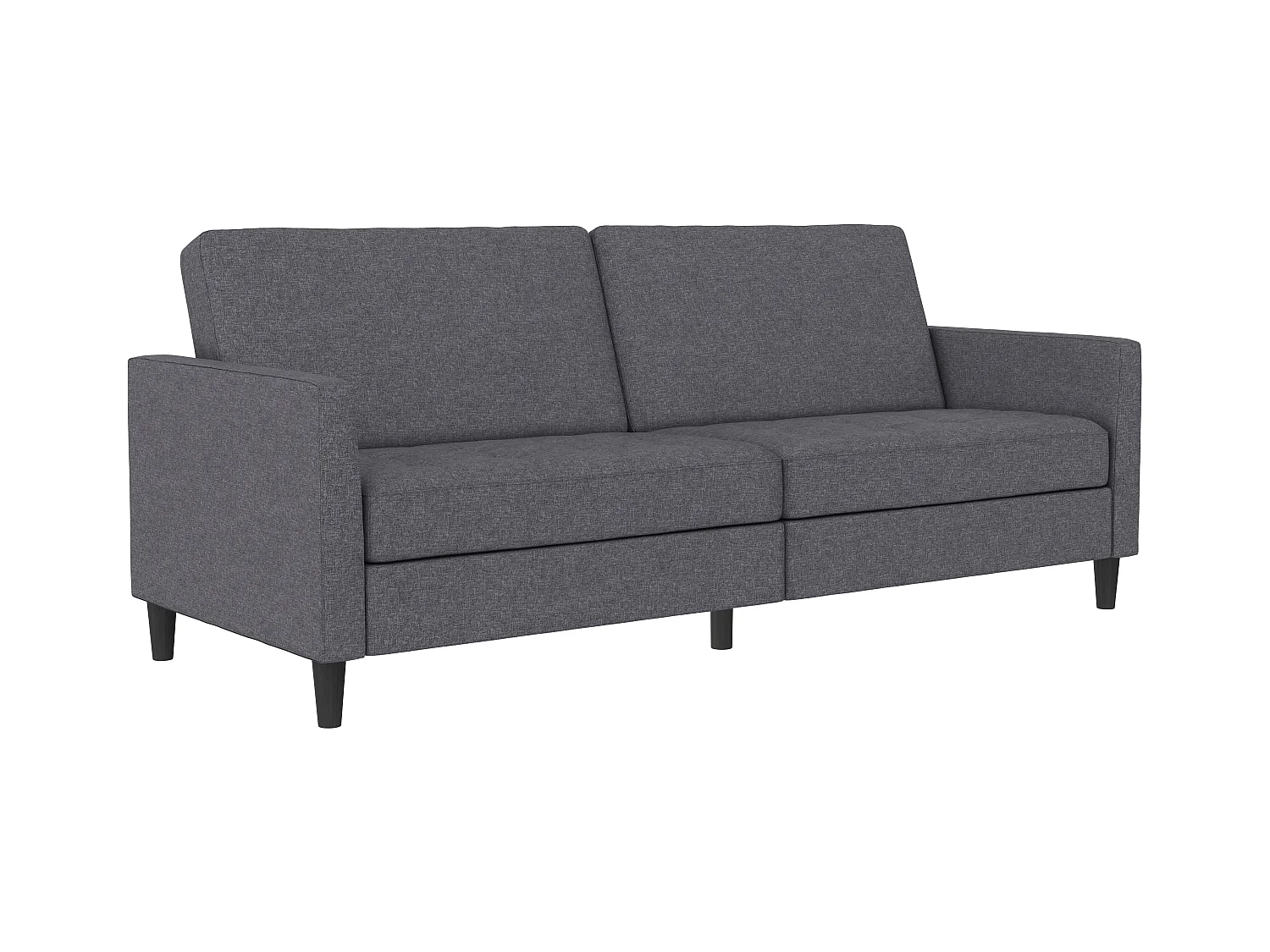 3-zits slaapbank in grijs stof