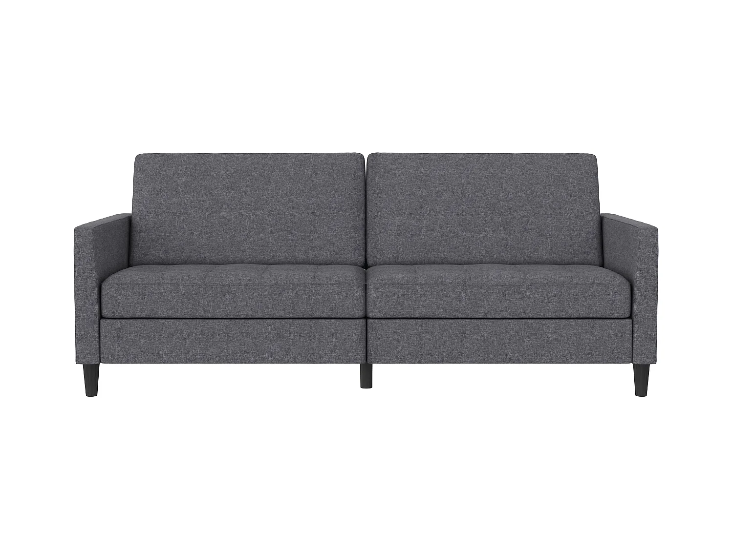 3-zits slaapbank in grijs stof