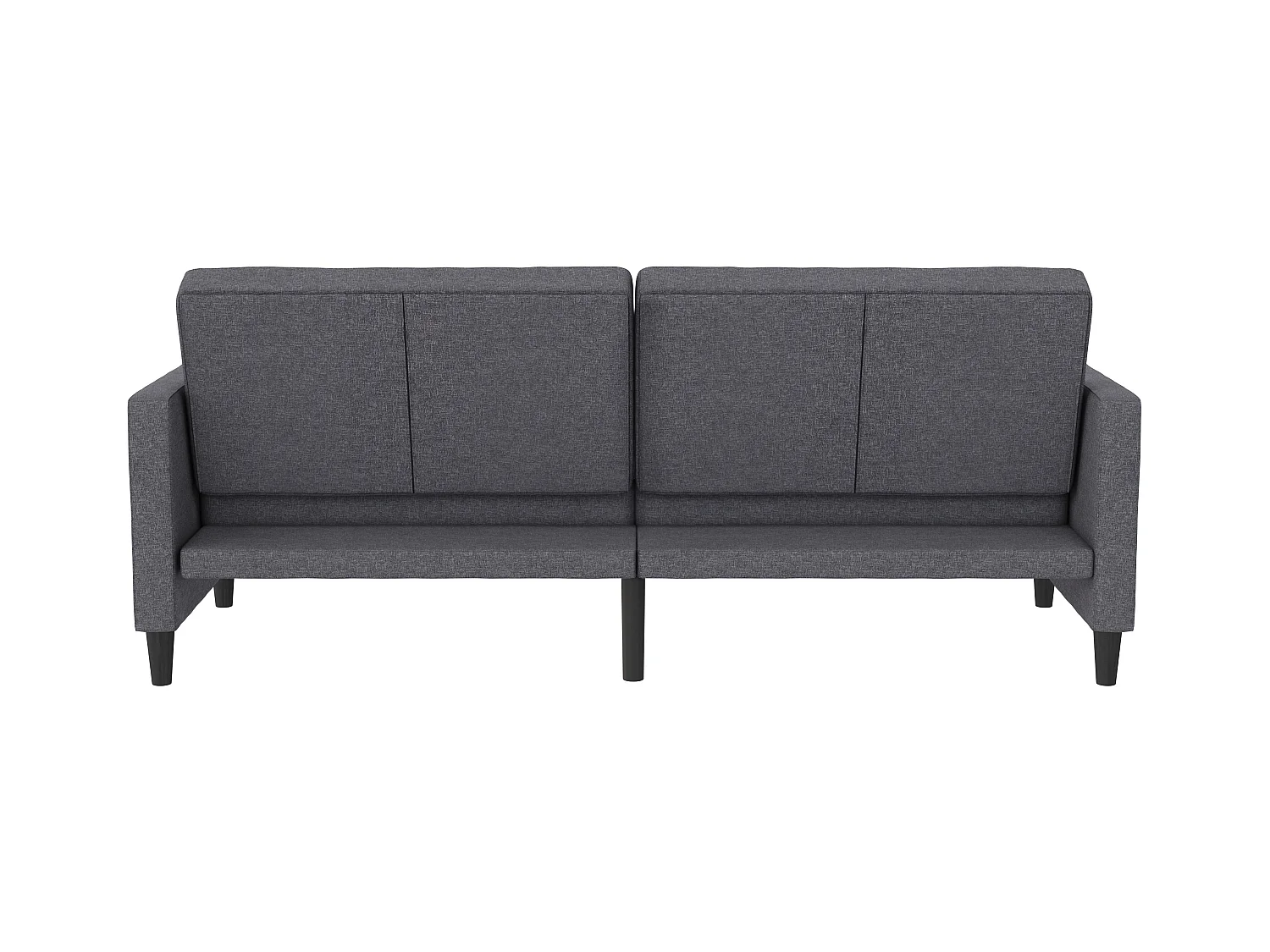 3-zits slaapbank in grijs stof