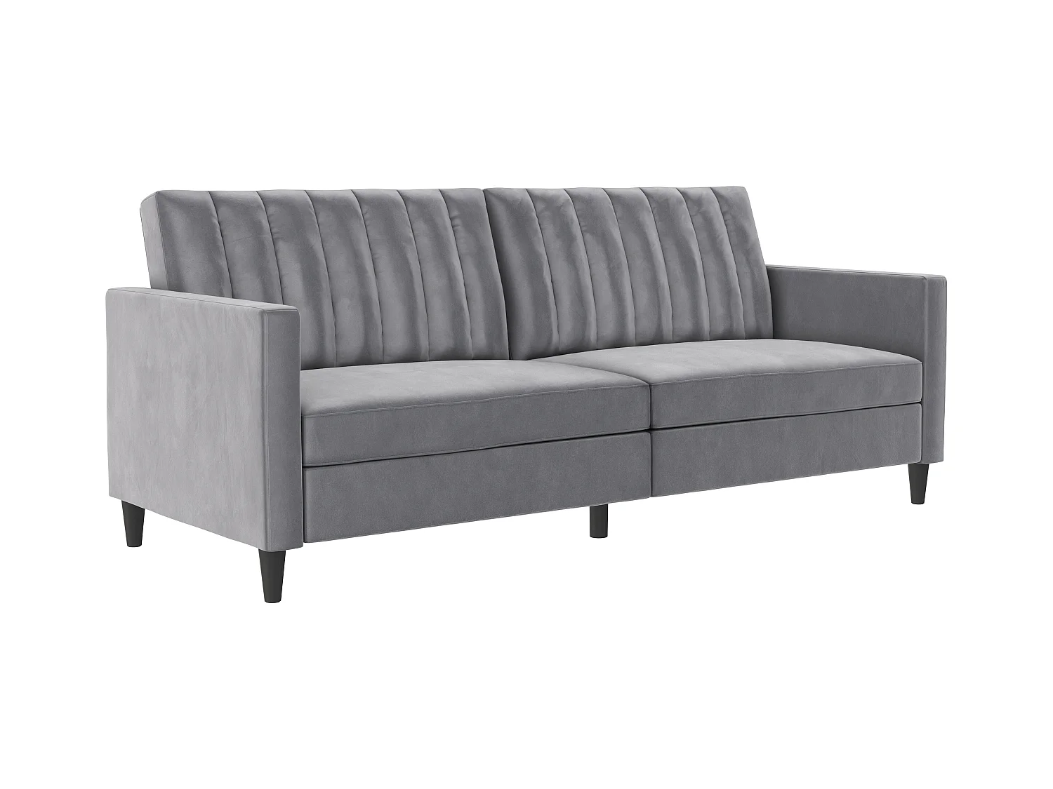 Celine | Canapé convertible 3 places en velours gris