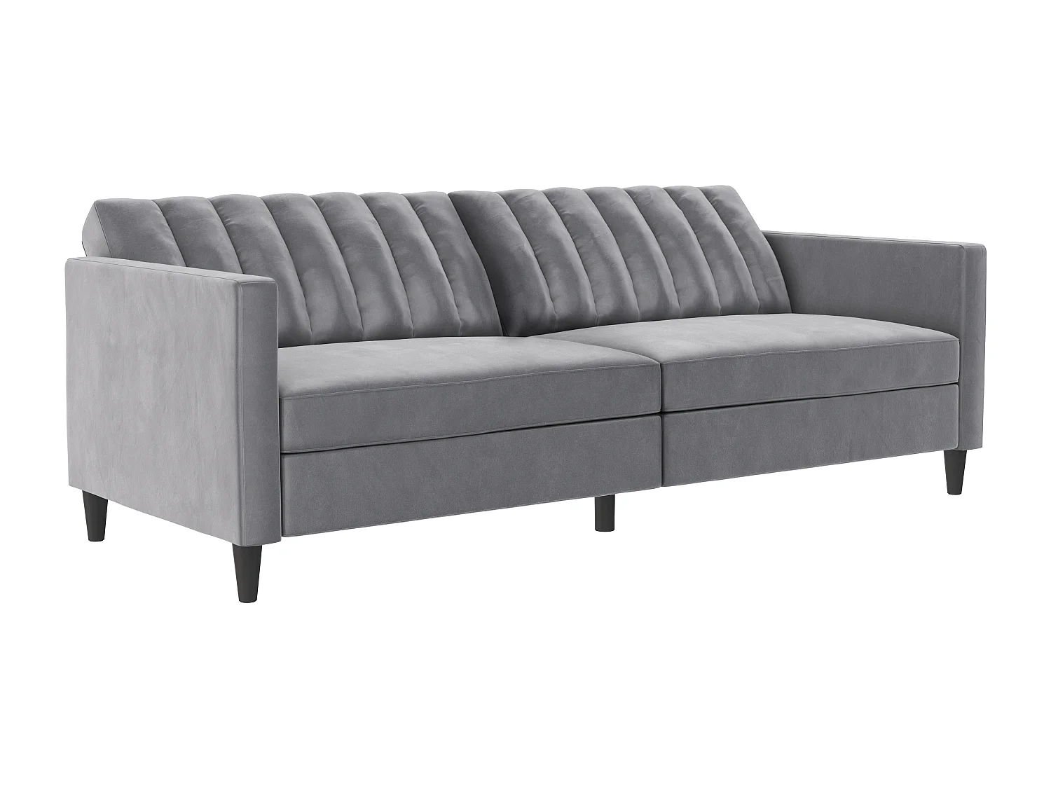 Celine | Canapé convertible 3 places en velours gris
