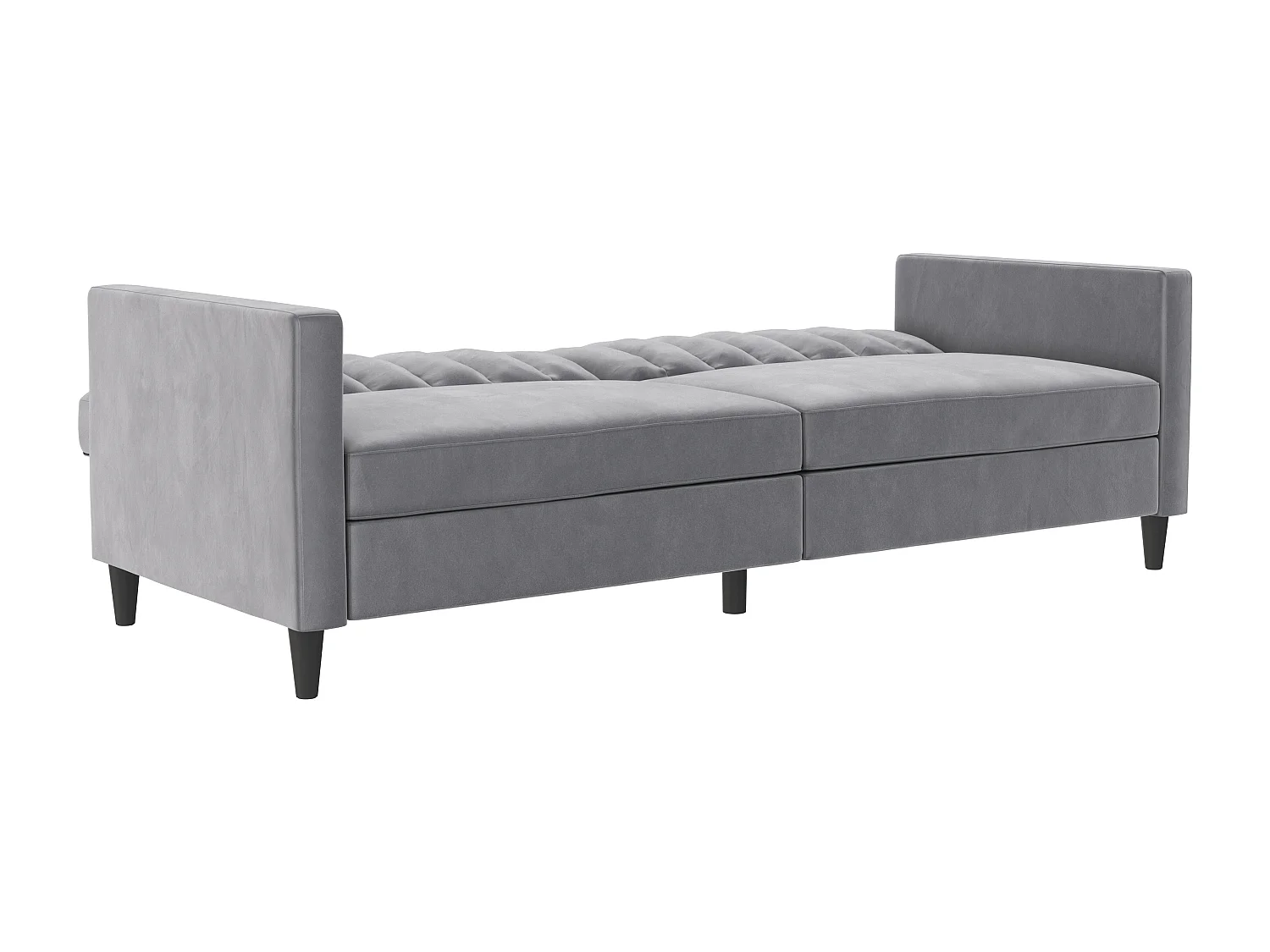 Celine | Canapé convertible 3 places en velours gris