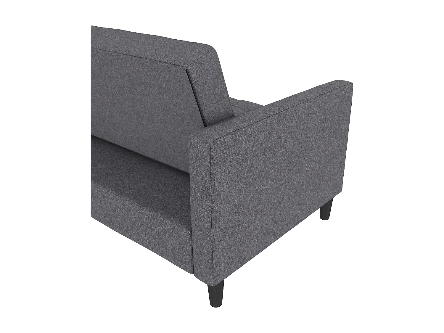 Presley | Canapé lit 3 places avec méridienne en lin gris